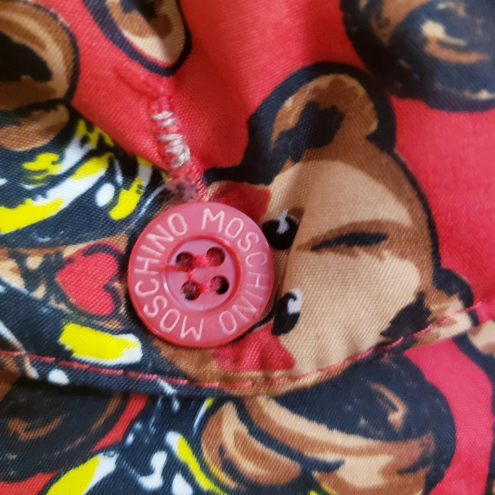 Moschino Bambino Red Puffer Coat, Size 6A